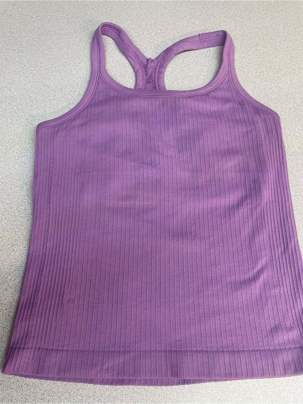 Athleta Ribbed Racerback Tank - Lavender Purple - Picture 2 of 4